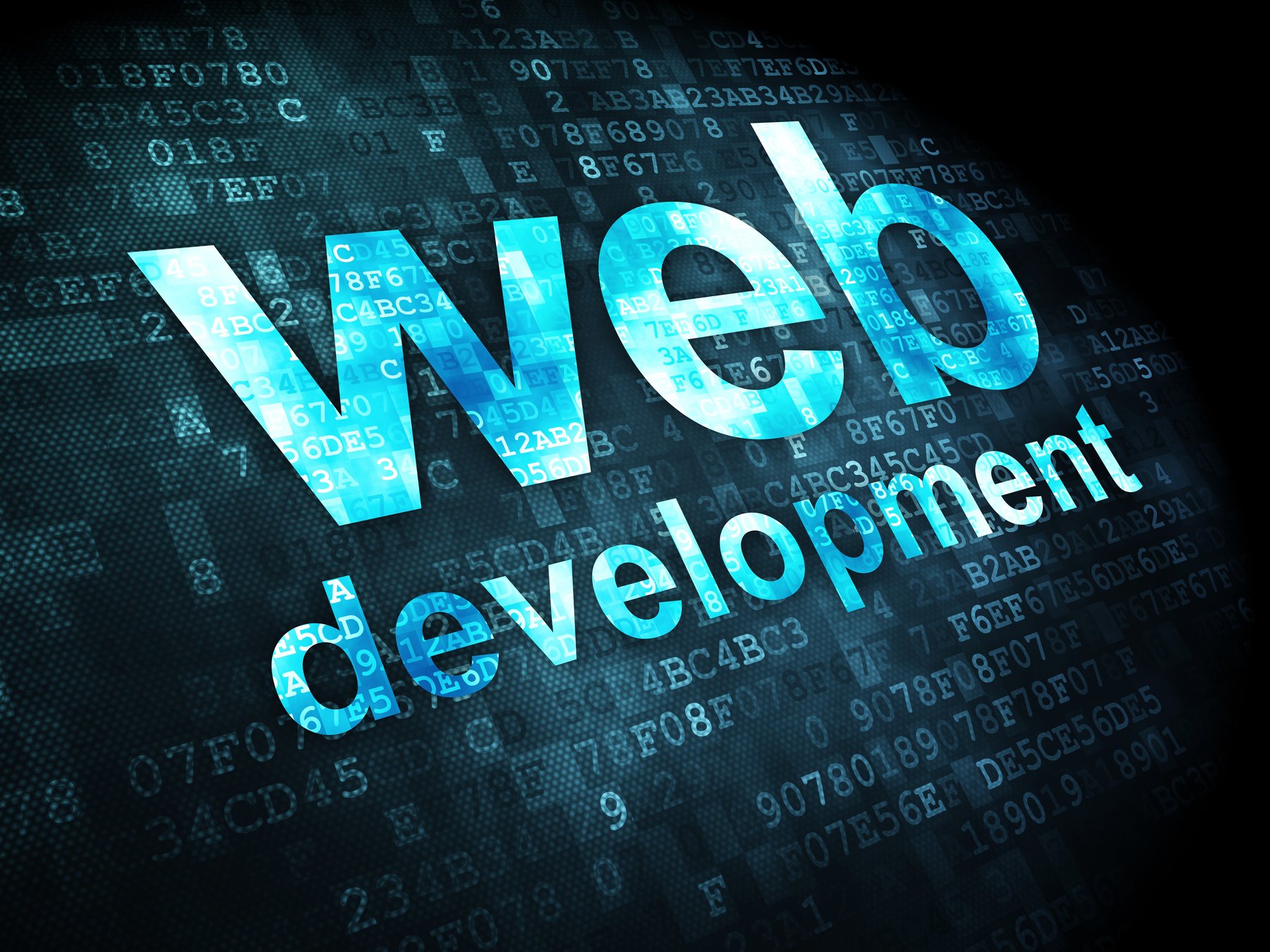 SEO concept: Web Development on digital background